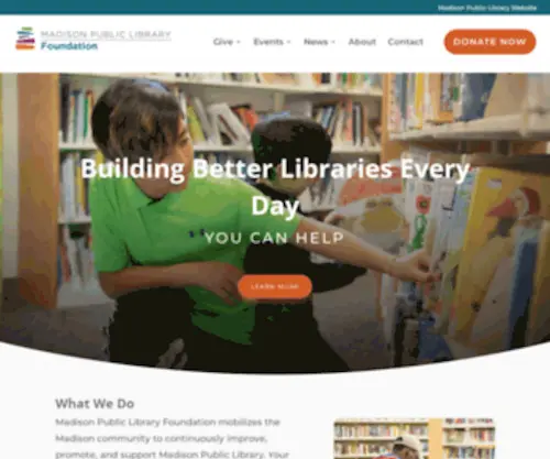 MPlfoundation.org(Madison Public Library Foundation) Screenshot
