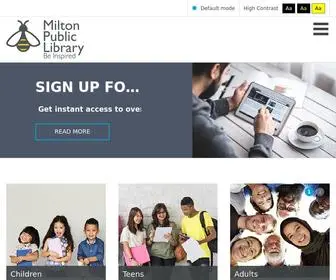 MPL.on.ca(Milton Public Library) Screenshot
