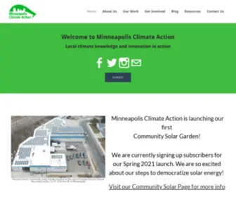 MPLSclimate.org(Minneapolis Climate Action) Screenshot