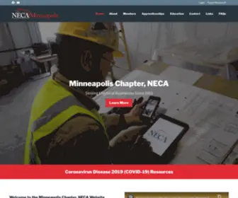 MPLsneca.org(NECA Minneapolis) Screenshot