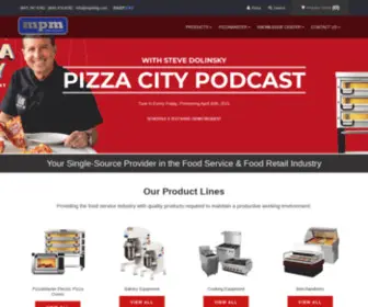 MPmfeg.com(PizzaMaster Food Service Equipment & Restaurant Industry Supplier) Screenshot