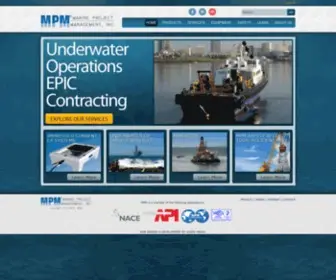 Mpmi.com(Marine Project Management) Screenshot