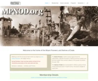 Mpnod.org(MP/NOD Historical Society) Screenshot