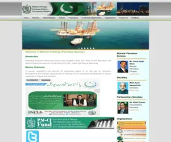 MPNR.gov.pk(Ministry of Petroleum & Natural Resources) Screenshot