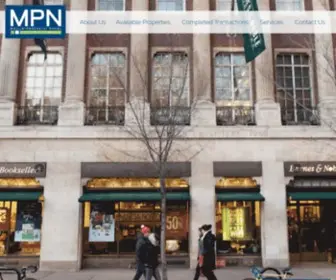 MPnrealty.com(Commercial Real Estate Philadelphia) Screenshot