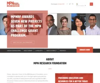 MPnresearchfoundation.org(MPN Research Foundation) Screenshot