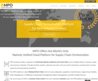 Mpo.com(Kinaxis RapidResponse®) Screenshot