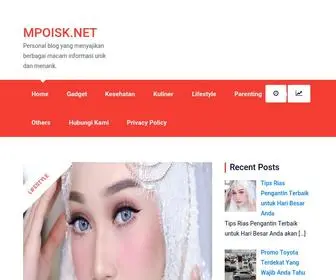 Mpoisk.net(Personal blog yang menyajikan berbagai macam informasi unik dan menarik) Screenshot