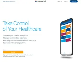 Mpoweredhealth.com(Reinventing the Consumer Healthcare Experience) Screenshot