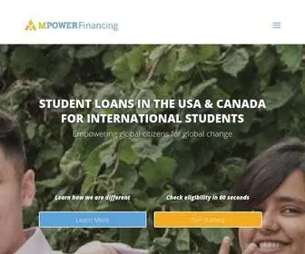 Mpowerfinancing.com(Student Loans For International Students) Screenshot