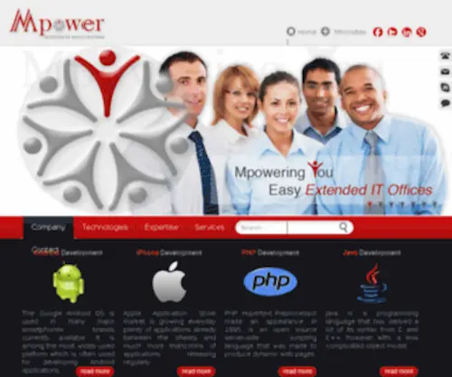 Mpowersoftech.com(MPower Softech Solutions Chennai) Screenshot