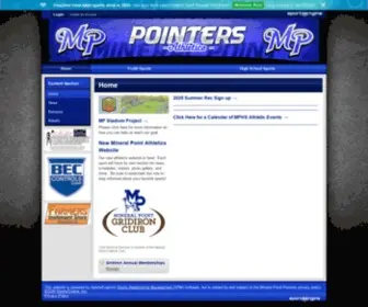 Mppointers.com(Mineral Point Pointers) Screenshot