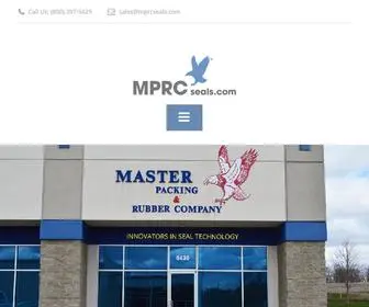 MPRcseals.com(Master Packing & Rubber Company) Screenshot