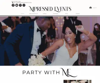 Mpressedinc.com(Orlando's premier event planning and design studio. M'Pressed Designs) Screenshot