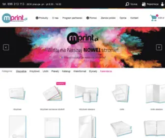 Mprint.pl(Drukarnia internetowa posiada bogate usługi dla Klientów) Screenshot