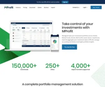 Mprofit.in(Portfolio Management software for Investors) Screenshot