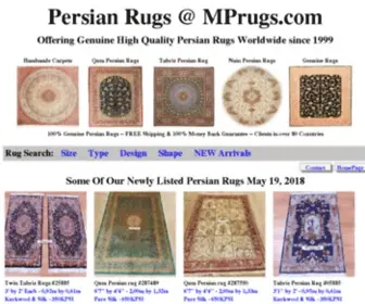Mprugs.com(Persian Rugs) Screenshot