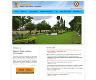 MPScmanipur.gov.in(Manipur Public Service Commission) Screenshot