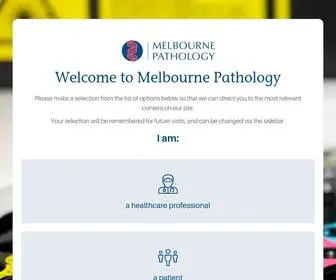 MPS.com.au(Melbourne Pathology Welcome) Screenshot
