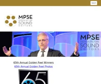 Mpse.org(Motion Picture Sound Editors) Screenshot