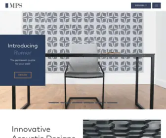 MPSLLC.com(Acoustic Panels and Sound Masking) Screenshot