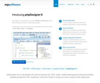 Mpsoftware.dk(PhpDesigner 8) Screenshot