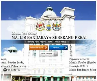 MPSP.gov.my(The Seberang Perai City Council) Screenshot