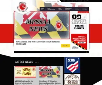 MPssaa.org(The Maryland Public Secondary Schools Athletic Association (MPSSAA)) Screenshot