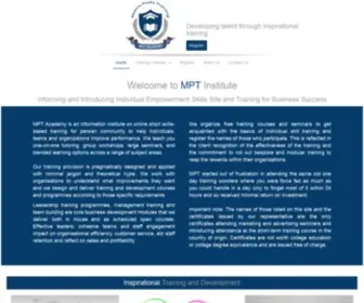 MPT-Academy.at(Leadership & Management Training Company Surrey) Screenshot