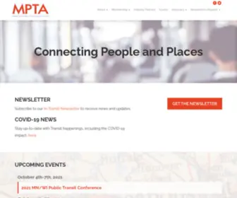 Mpta-Transit.org(Minnesota Public Transit Association) Screenshot