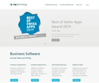 Mptechnology.ch(Massgeschneiderte Business Software) Screenshot