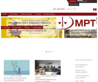 MPT.gov.br(Ministério Público do Trabalho. O Ministério Público do Trabalho (MPT)) Screenshot