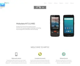 Mptic.com(China wireless portable handheld barcode scanner and data collect smart terminal manufacturer) Screenshot