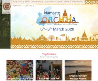 Mptourism.com(Madhya Pradesh Tourism website) Screenshot