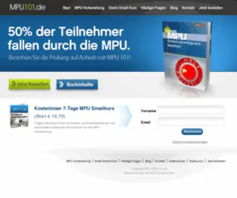 Mpu101.de(MPU Vorbereitung) Screenshot