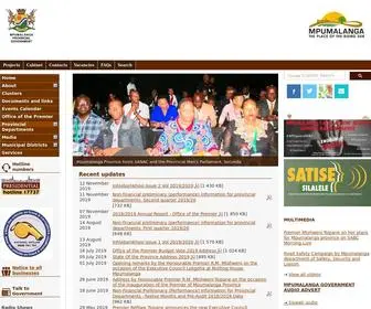 Mpumalanga.gov.za(Mpumalanga Provincial Government) Screenshot