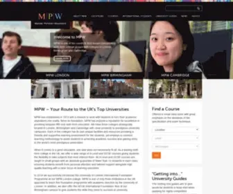 MPW.ac.uk(MPW Colleges) Screenshot