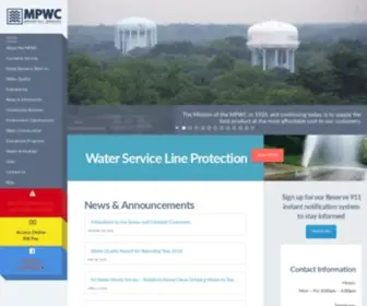 MPWC.com(Merchantville Pennsauken Water Commission) Screenshot