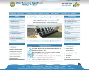 MPWRD.gov.in(Water Resources Department Madhya Pradesh) Screenshot