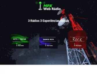 MPxwebradio.com(MPX Web Rádio) Screenshot