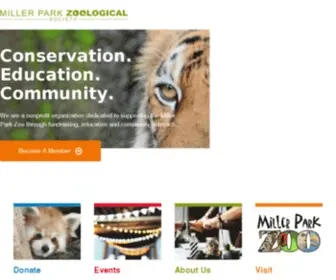 MPZS.org(Miller Park Zoological Society of Bloomington) Screenshot