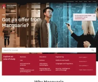 MQ.edu.au(Macquarie University) Screenshot