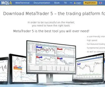 MQL4.com(Automated forex trading) Screenshot