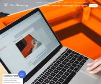 MR-Beam.org(Dein Lasercutter Experte) Screenshot