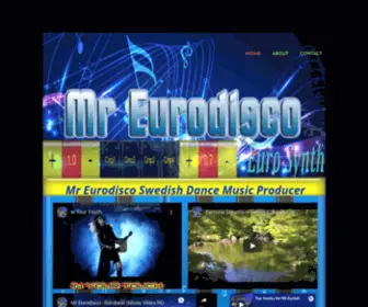 MR-Eurodisco.com(Mr Eurodisco dance music producer) Screenshot