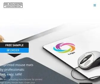 MR-Mousepad.com(Imprinted mouse mats by expertes) Screenshot