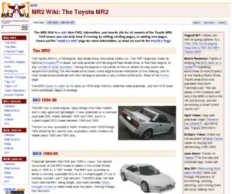 MR2Wiki.com(Toyota MR2 Wiki and FAQ) Screenshot