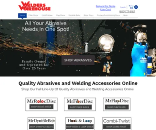 Mrabrasive.com(Welders Warehouse) Screenshot