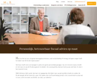 Mradviseurs.nl(Betrouwbaar fiscaal advies op maat alleen bij M&R Adviseurs) Screenshot