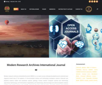 Mraij.com(Modern Research Archives International Journal) Screenshot